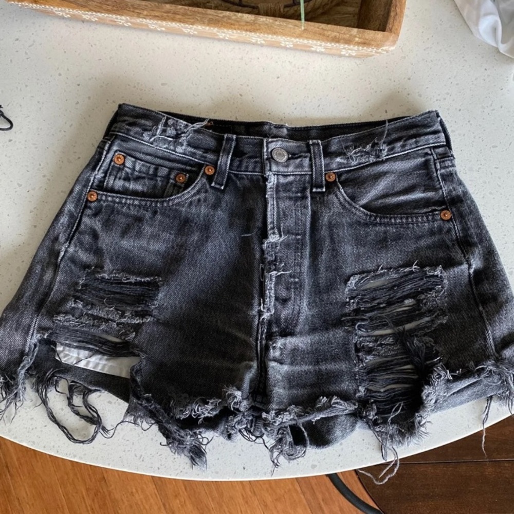 Vintage Levi 501 high waisted shorts